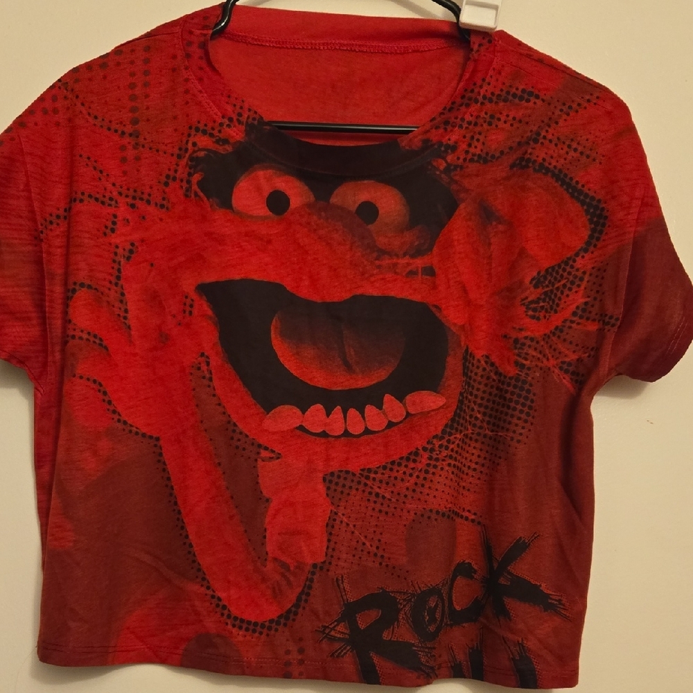 Vibrant Red Graphic Kids Tee